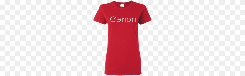 Canon Camera Photography Lens Slr Dslr Retro Logo Body, Clothing, Shirt, T-shirt Png Image