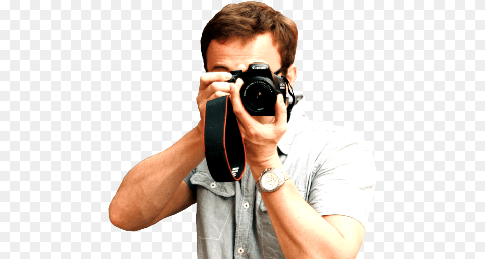 Canon Camera With Man, Adult, Photographer, Person, Male Free Png Download