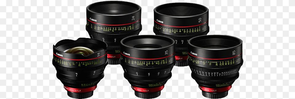 Canon Cinema Prime Ef Mount 4 Lens Bundle With, Electronics, Camera, Camera Lens Png