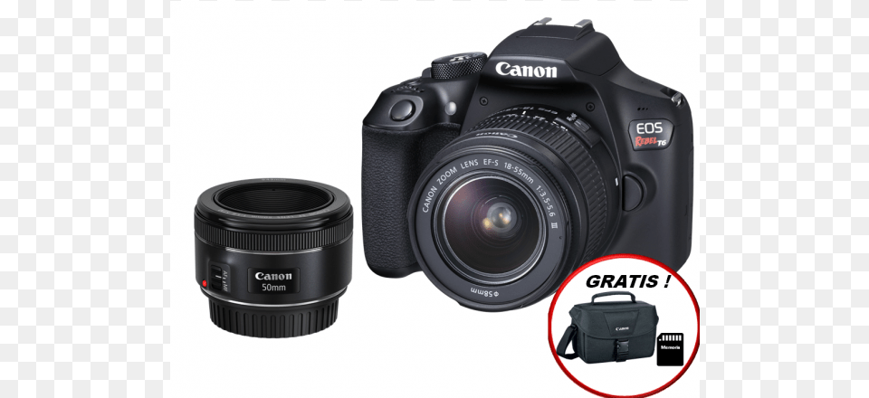 Canon Eos 1300d Dslr Camera, Electronics, Digital Camera, Accessories, Bag Png Image
