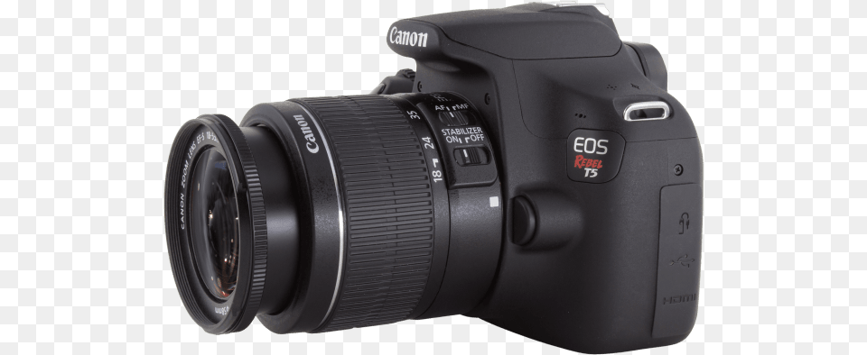 Canon Eos Rebel T5 Side, Camera, Digital Camera, Electronics, Video Camera Free Png