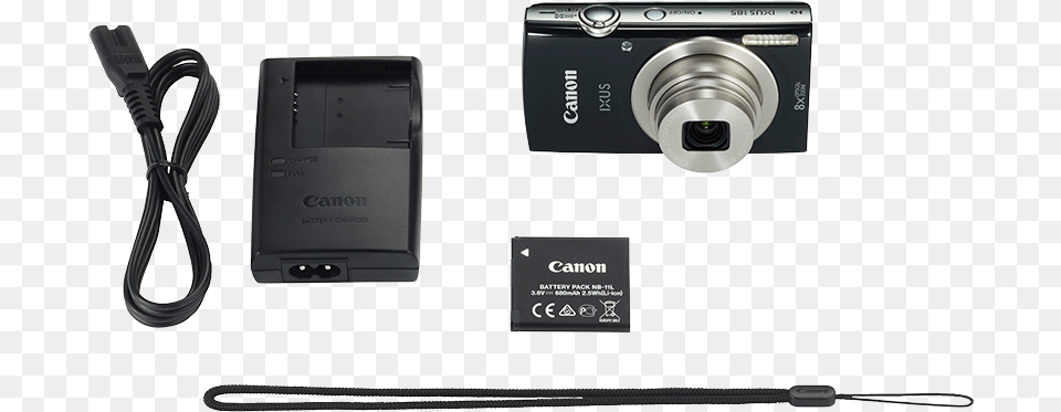 Canon Ixus 185 Black Camera Canon Ixus 185 Charger, Digital Camera, Electronics, Adapter Png