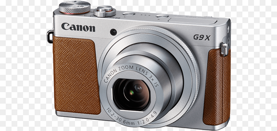 Canon Powershot G9 X Silver Front Angle Canon Powershot, Camera, Digital Camera, Electronics Free Transparent Png
