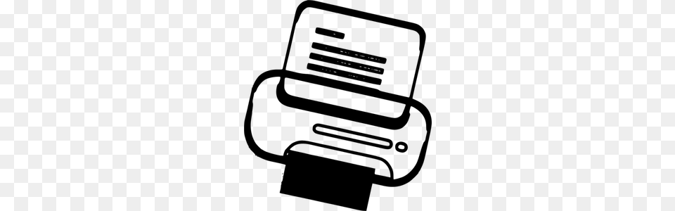 Canon Printer Clip Art, Gray Png