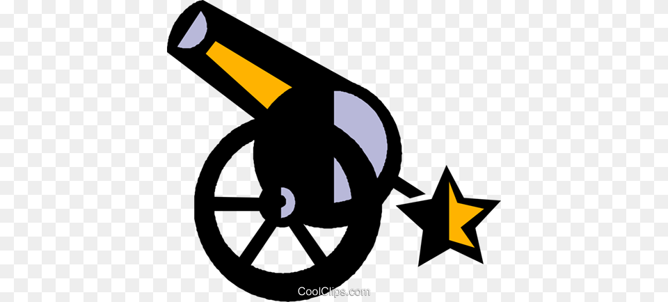 Canons Royalty Free Vector Clip Art Illustration, Cannon, Weapon, Machine, Wheel Png Image