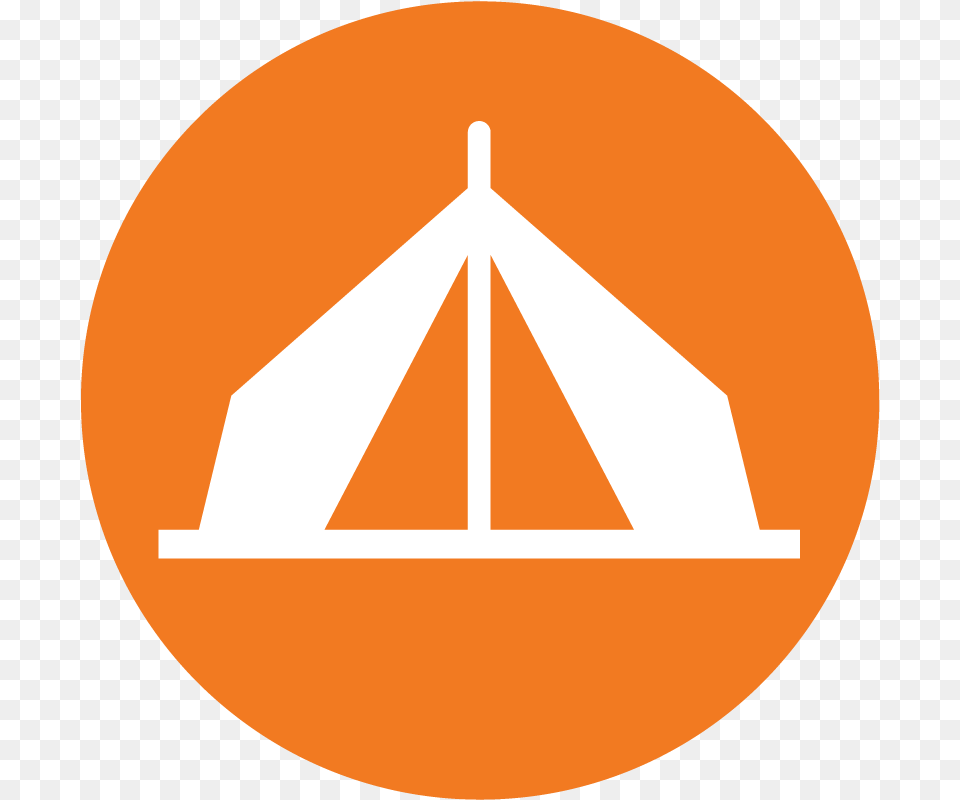 Canopy Clipart Party Tent Tent Icon In Circle, Outdoors, Triangle, Nature, Disk Free Png Download