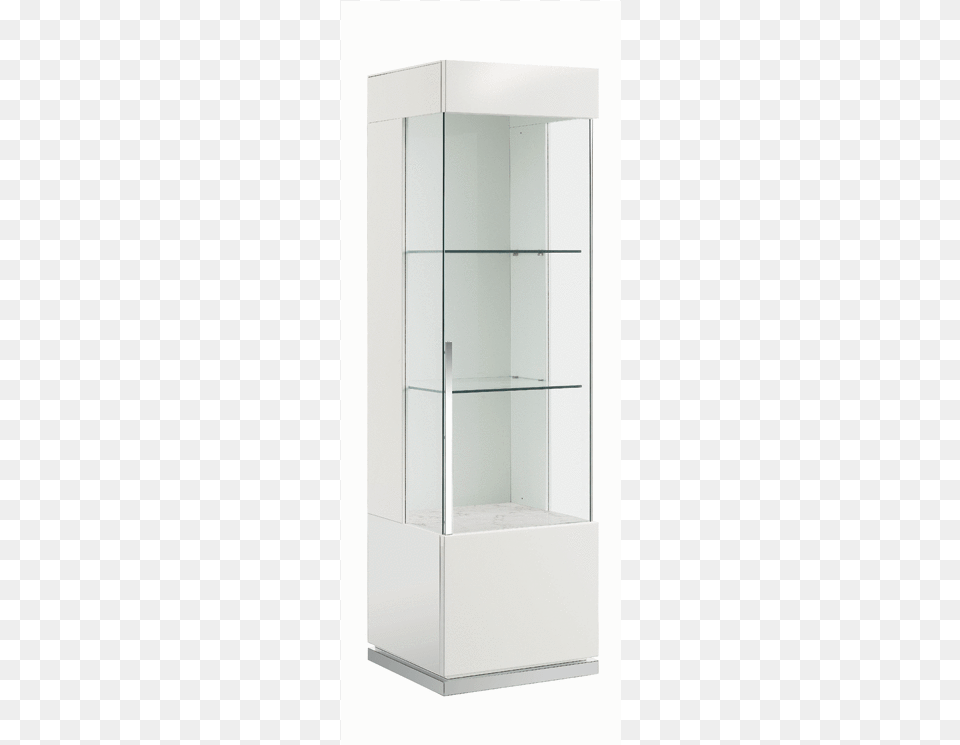 Canova 1d Left Curio Cabinet Hg White Shelf, Closet, Cupboard, Furniture, Appliance Free Png