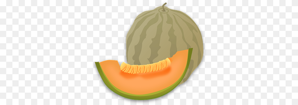 Cantaloupe Food, Fruit, Plant, Produce Free Png