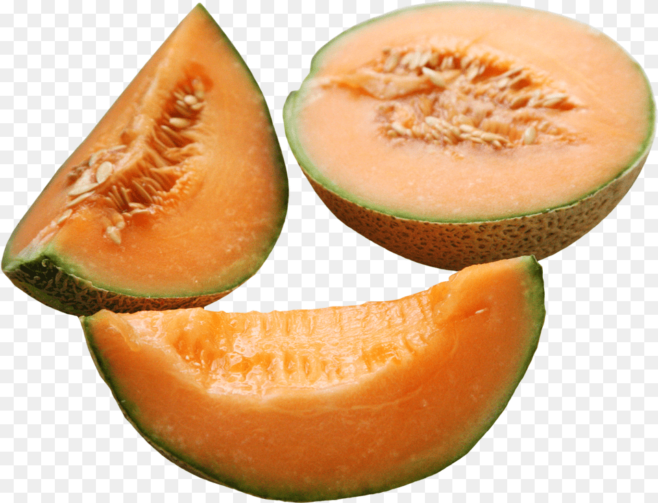 Cantaloupe Melon Clipart Sliced Cantaloupe Melon Clipart, Food, Fruit, Plant, Produce Free Transparent Png