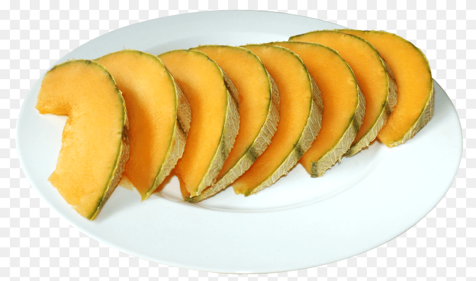 Cantaloupe Slices On The Plate Image, Blade, Sliced, Weapon, Knife Free Transparent Png