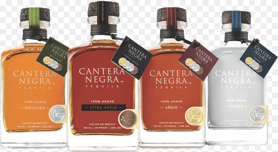Cantera Negra Tequila Review, Alcohol, Beverage, Liquor, Bottle Free Transparent Png