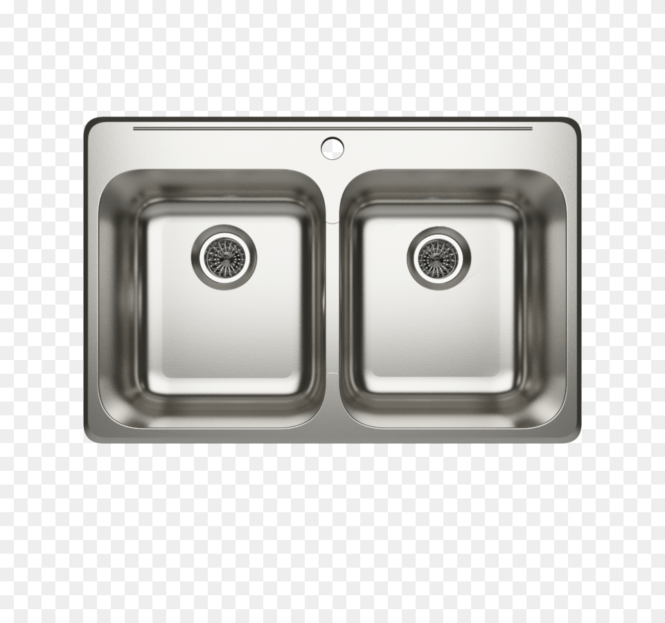 Cantrio Koncepts Kss Stainless Kitchen Sink With Or Faucet, Double Sink Png