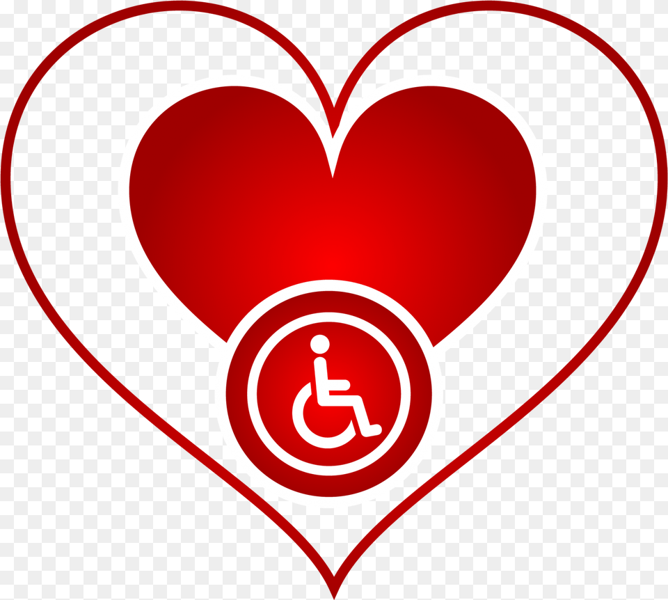 Canva U2013 Sign Emblem Logo Disabled Love Heart Icon Randki Dla Osb Niepenosprawnych, Light, Dynamite, Weapon Free Png Download