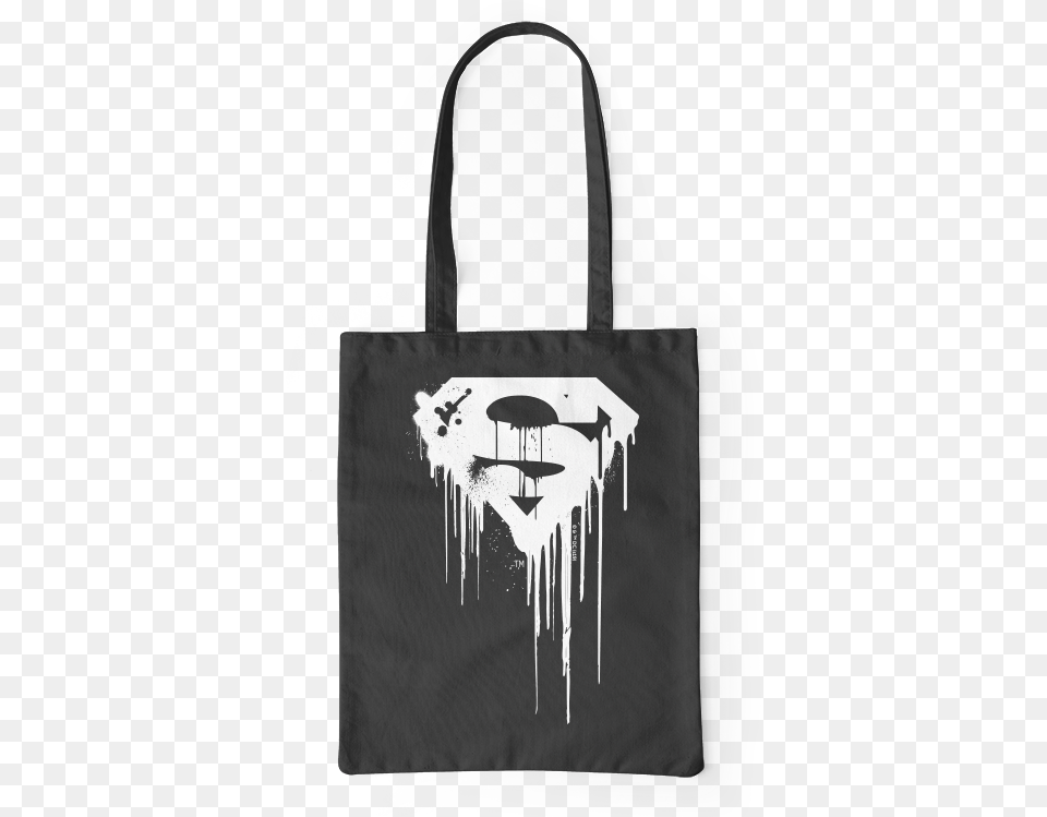 Canvas Bag Black And White Superman Black White Logo Canvas Bag, Accessories, Handbag, Tote Bag, Purse Png
