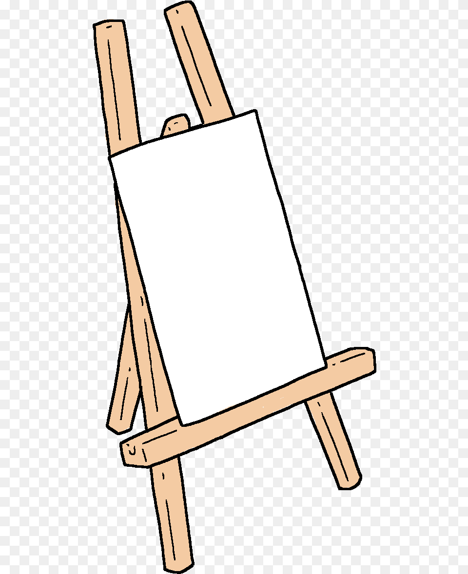 Canvas Big Old Easel With Canvas, White Board Png