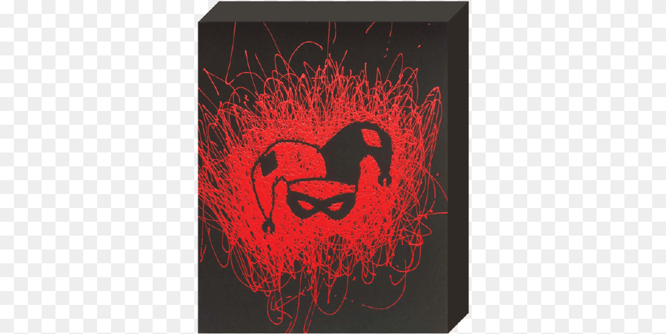 Canvas Harley Quinn Painting, Art, Modern Art, Blackboard Free Transparent Png