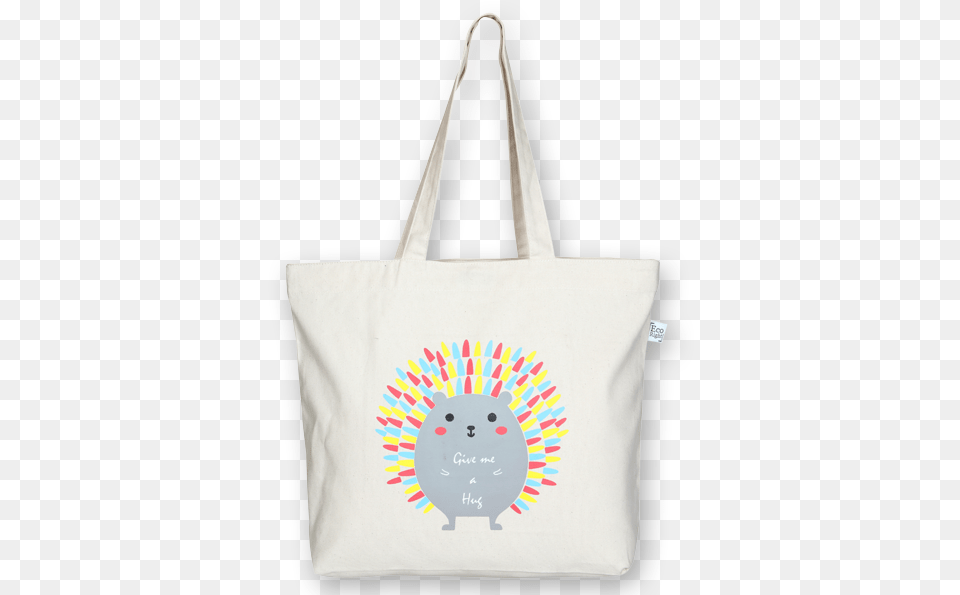 Canvas Large Tote Bag Porcupine Natural Ecoright Tote Bag, Accessories, Handbag, Tote Bag Png Image