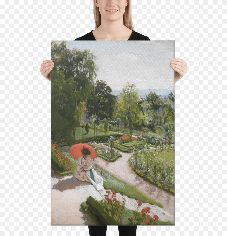 Canvas On Father And Daughter, Grass, Art, Painting, Plant Free Transparent Png