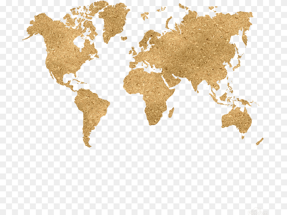 Canvas Print World Map, Chart, Plot, Atlas, Diagram Free Transparent Png