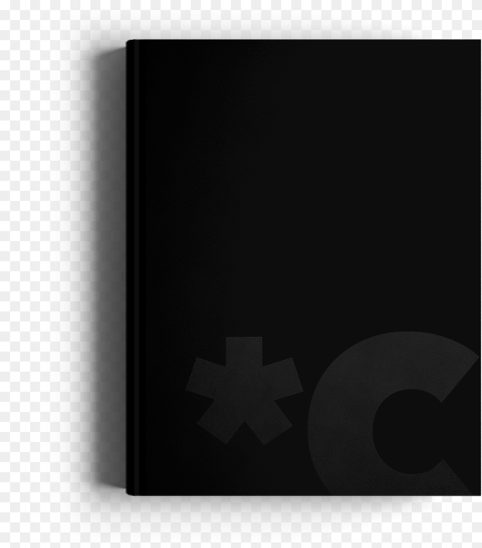 Canvast Year Planner Cover Black Foil Logo Detail Symmetry Png