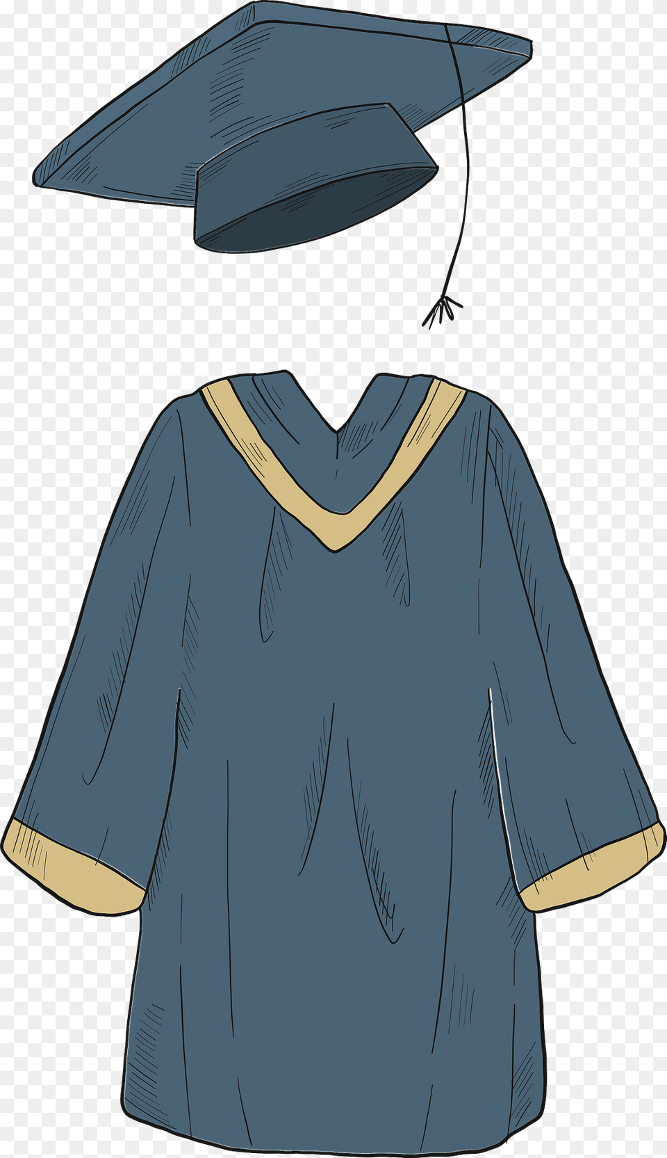 Cap And Gown Clipart, Graduation, People, Person, Blouse Free Png