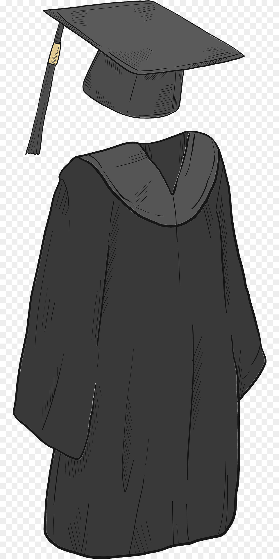 Cap And Gown Clipart, Graduation, People, Person Free Transparent Png