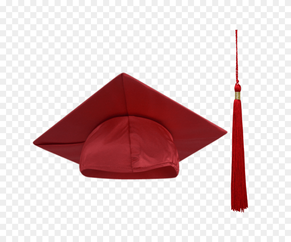 Cap And Tassel For Students Or Taller Shiny Finish, People, Person, Graduation, Maroon Free Png