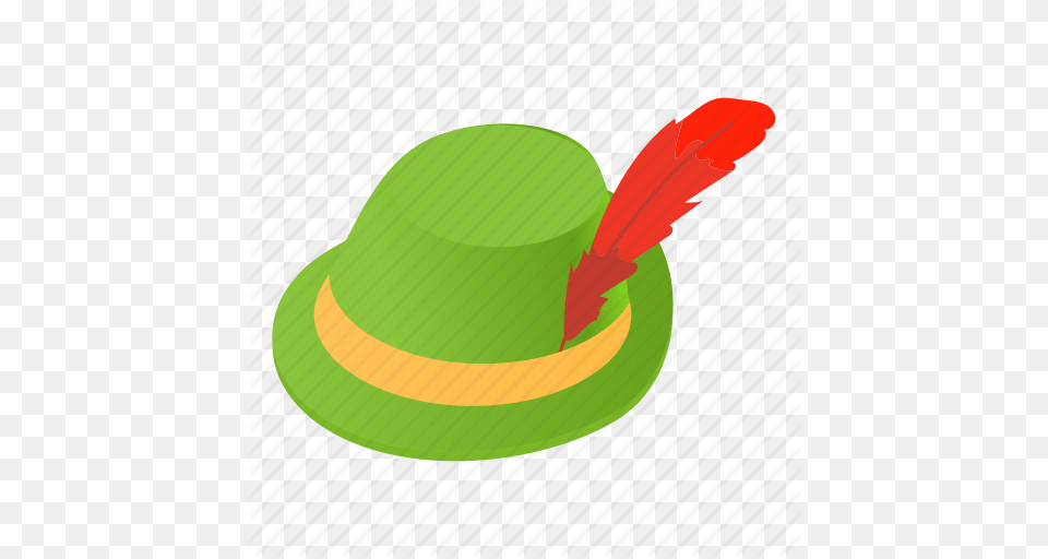 Cap Cartoon Clothing Hat Hunt Irish Safari Icon, Green Png Image