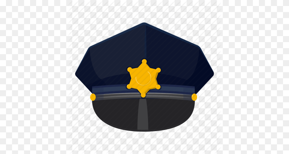Cap Cartoon Cop Hat Logo Police Police Cap Icon, Clothing, Symbol, Badge Free Transparent Png