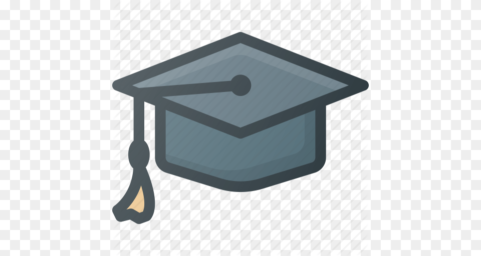 Cap Certificate Diploma Graduation Hat School Success Icon, People, Person, Mace Club, Weapon Free Png
