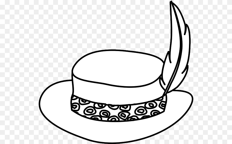 Cap Clipart Outline, Clothing, Hat, Cowboy Hat, Smoke Pipe Free Transparent Png
