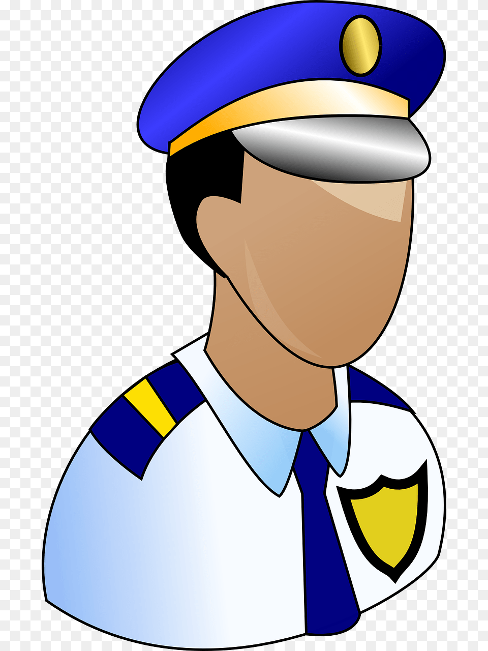 Cap Clipart Security Guard, Captain, Officer, Person Png Image