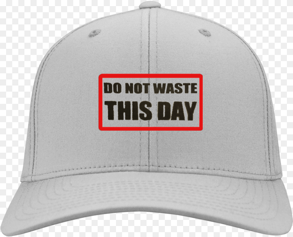 Cap Hat Do Not Waste This Day Logo Baseball Cap, Baseball Cap, Clothing, Helmet Png Image