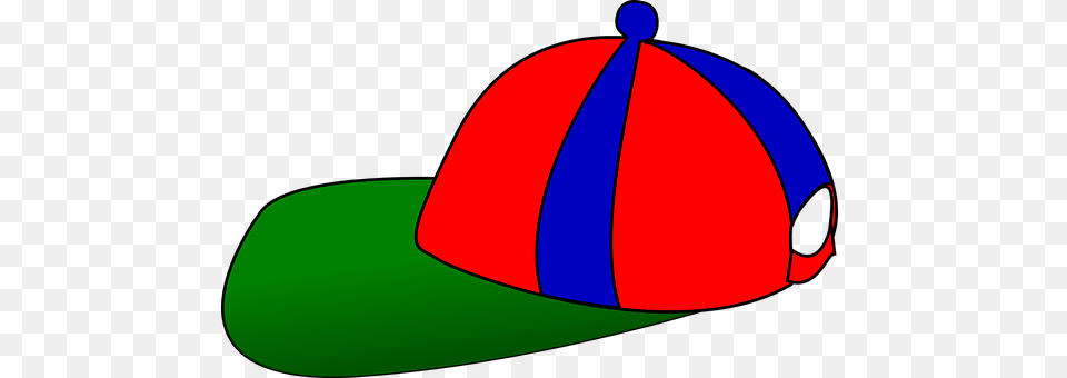 Cap Hat Sport Baseball Sun Blue Red Green Sun Cap Clipart, Baseball Cap, Clothing Png Image
