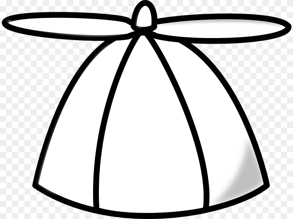 Cap Propeller Hat Cool Fan White Ventilator Crazy Hat Black And White, Chandelier, Lamp, Lighting, Candle Free Transparent Png