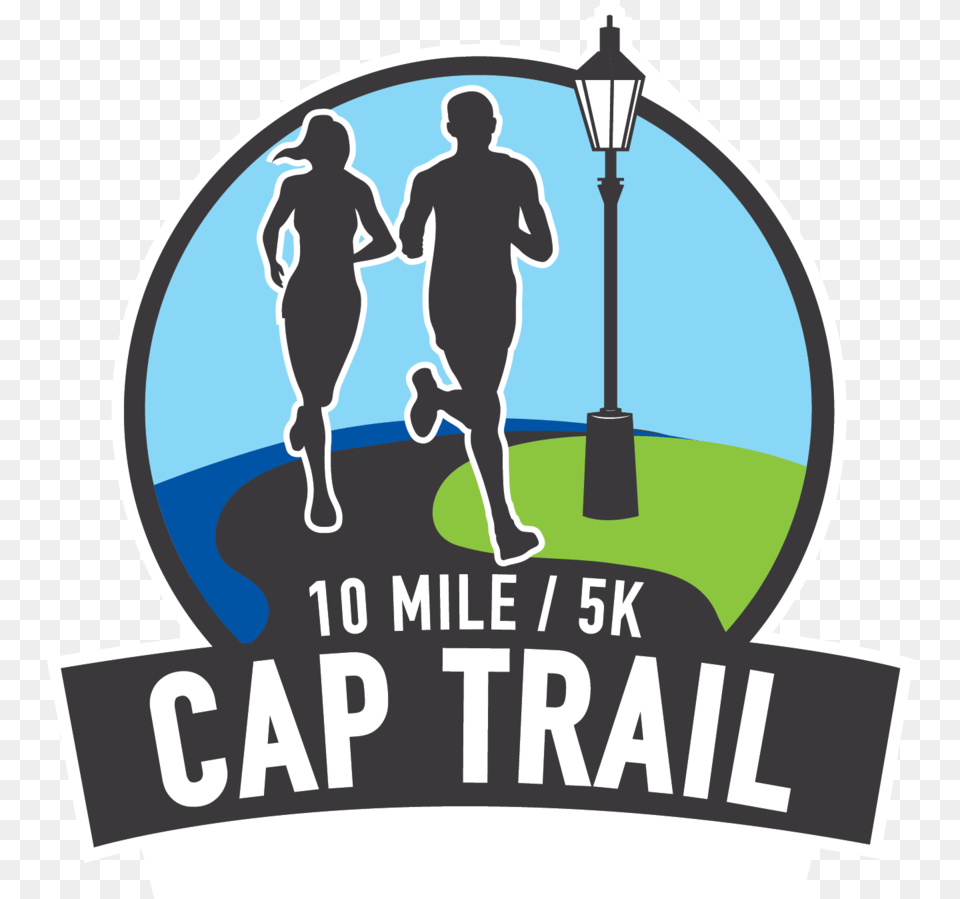 Cap Trail 10 Mile 5k Logo Vector No Date 01 Virginia, Adult, Female, Male, Man Free Png