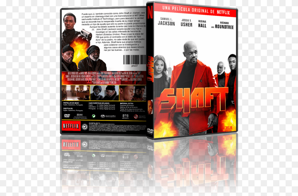 Capa De Dvd Shaft, Advertisement, Poster, Adult, Person Free Png Download