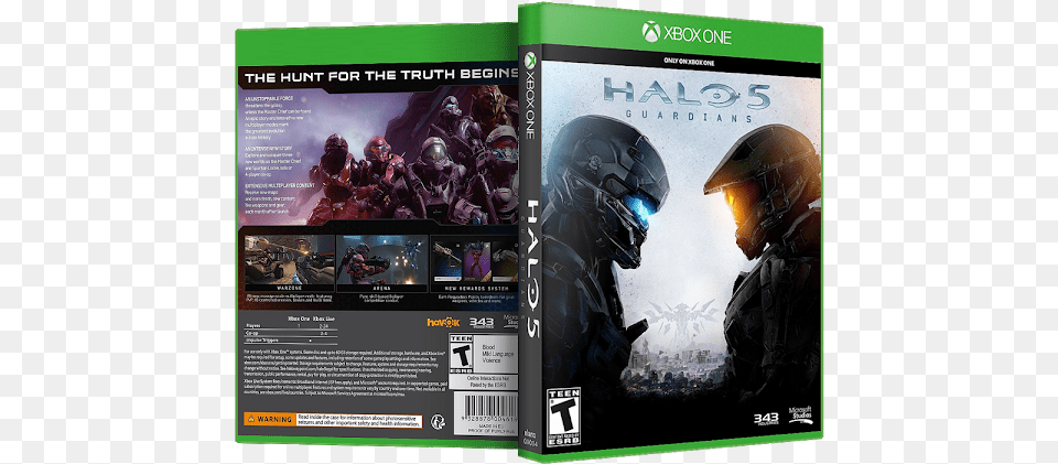 Capa Halo 5 Guardians Xbox One Halo Guardian Xbox, Advertisement, Poster, Helmet, Person Free Png