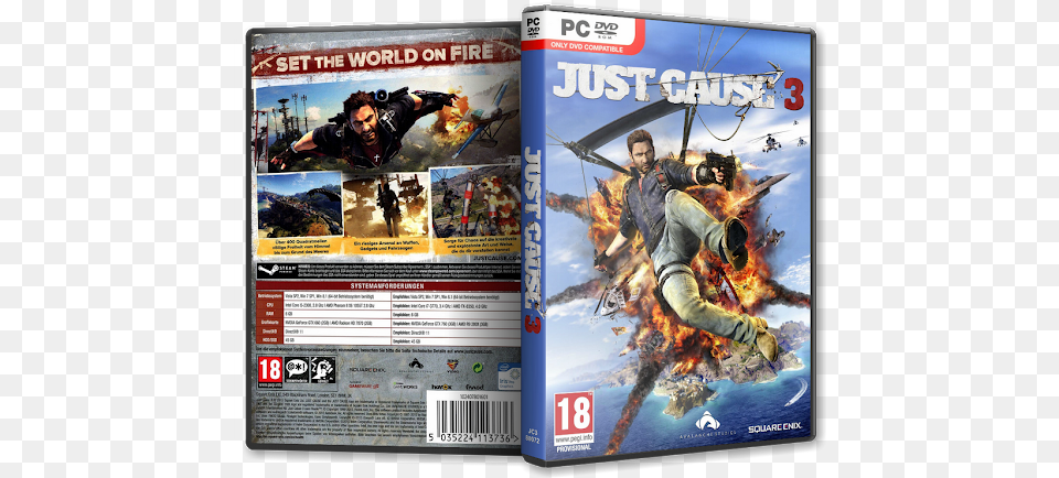 Capa Just Cause 3 Pc Just Cause 3 Xbox One, Advertisement, Poster, Adult, Person Png Image