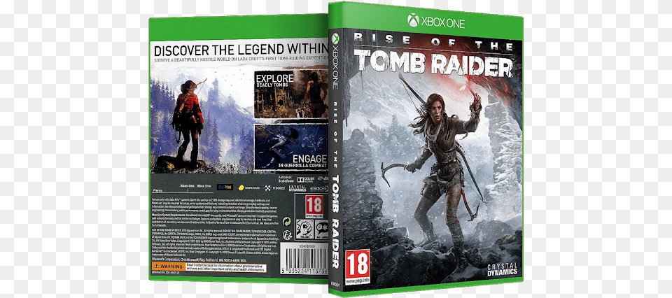 Capa Rise Of The Tomb Raider Xbox One Microsoft Rise Of The Tomb Raider Xbox One, Adult, Advertisement, Book, Female Free Png