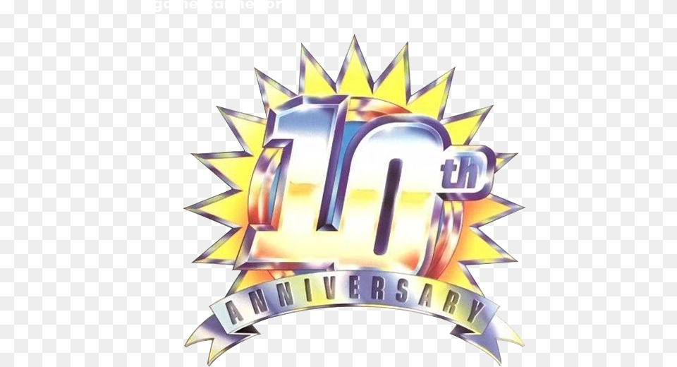Capcom 10th Anniversary Press Kit Logo Comments Badge, Symbol Free Png Download