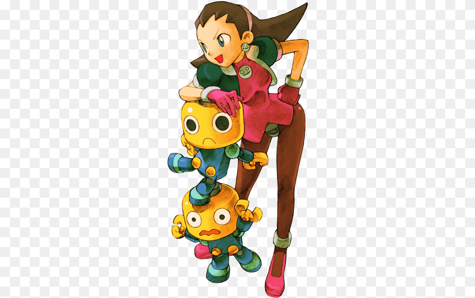 Capcom Tron Bonne Marvel Vs Capcom, Baby, Person, Cartoon, Book Png Image