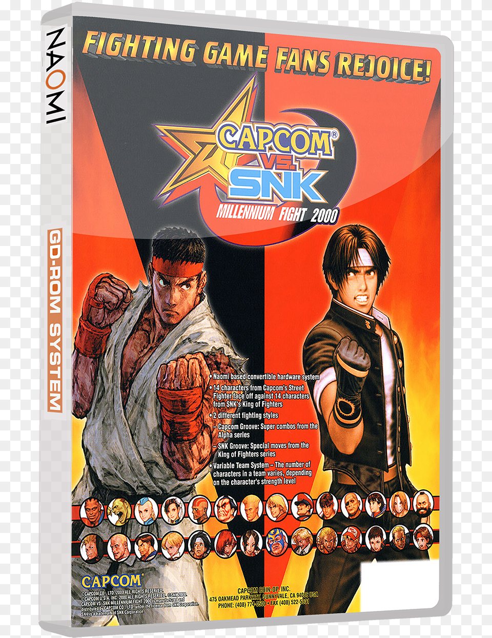 Capcom Vs Snk Millennium Fight 2000 Naomi, Advertisement, Poster, Adult, Person Png Image