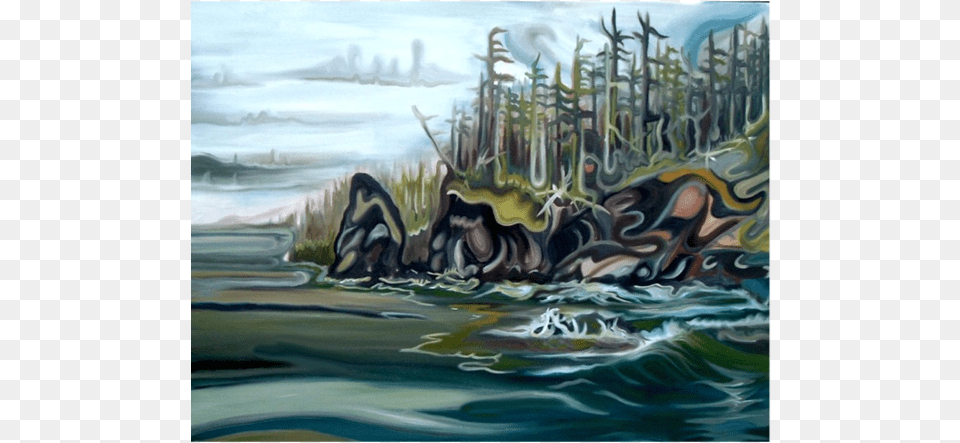 Cape Beale Painting, Art, Water, Nature, Outdoors Free Png