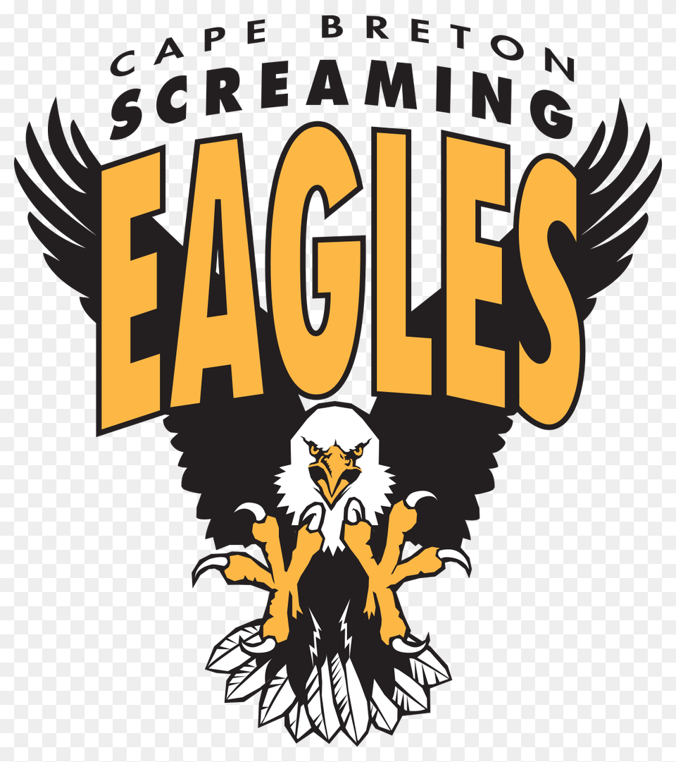 Cape Breton Screaming Eagles Logo, Dynamite, Weapon, Animal, Bird Free Png Download