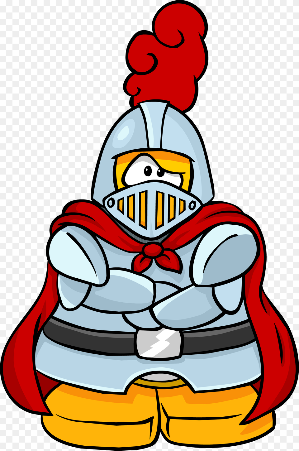 Cape Clipart Medieval Knight Club Penguin, Cartoon, Device, Grass, Lawn Png Image