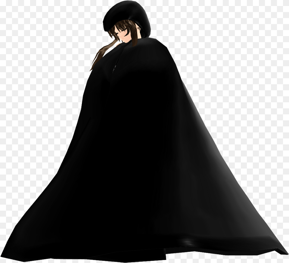 Cape Coat With Hood Picture Mmd Cape Dl, Fashion, Cloak, Clothing, Wedding Free Transparent Png