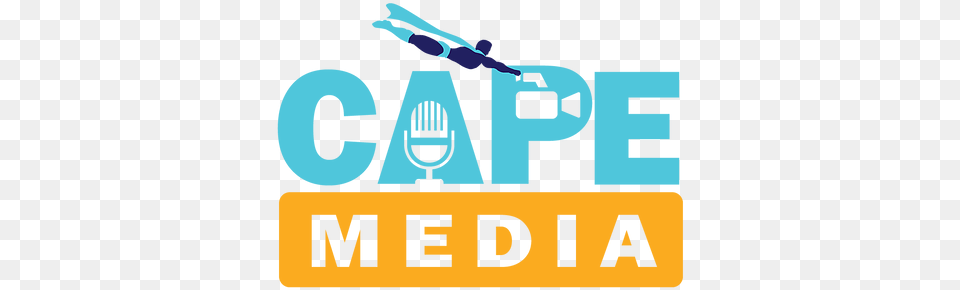 Cape Media Podcast Video Graphic Design, Person, Machine, Wheel, Logo Free Png