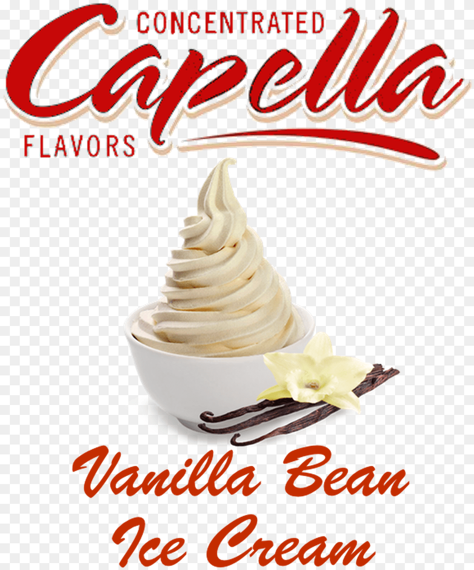 Capella Vanilla Bean Ice Cream Capella Flavors, Dessert, Food, Ice Cream, Dynamite Png Image
