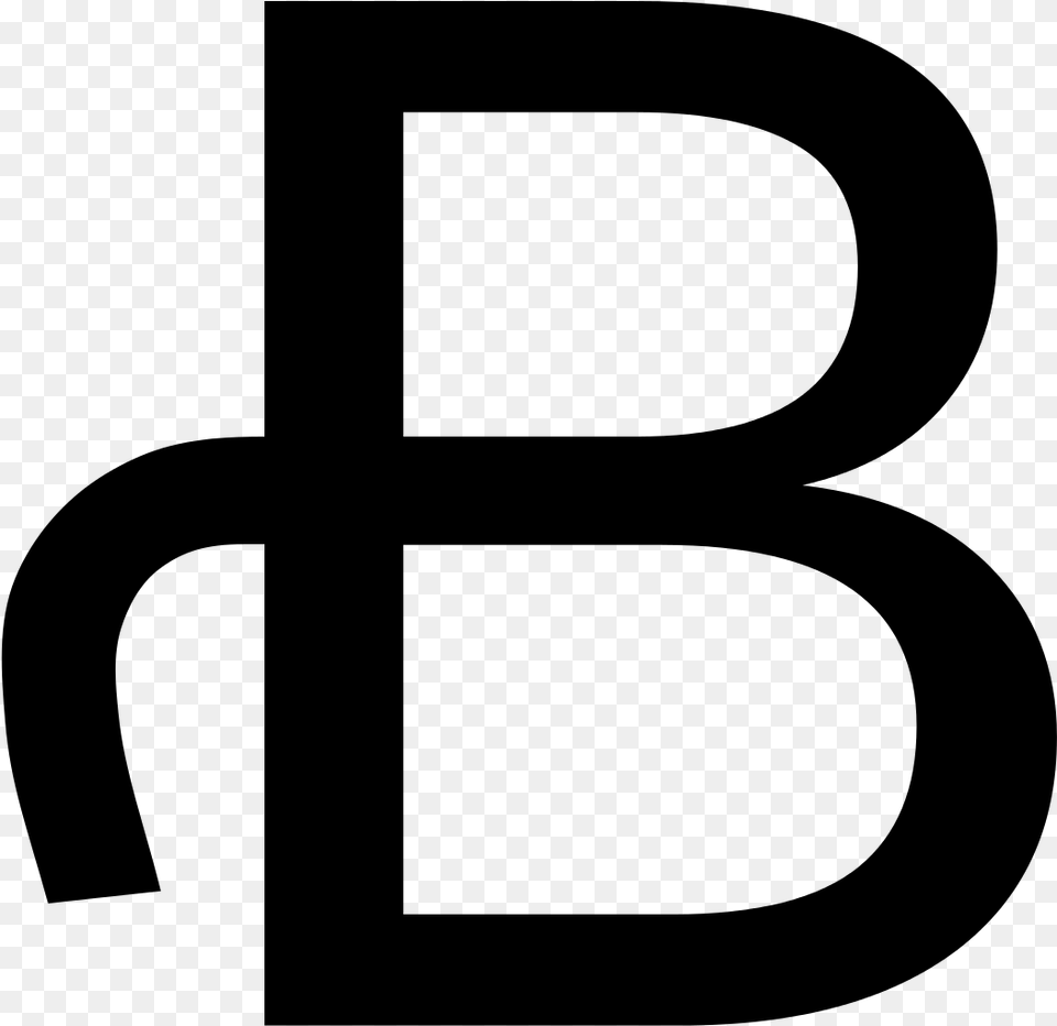 Capital B Letter, Gray Png